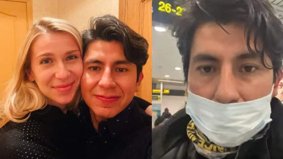 Omar Aviña mexicano que viajó a Ucrania por su novia